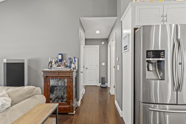 9 Jenni Ln, Standish, ME 04085 - interior space with baseboards, recessed lighting, and dark wood-style floors