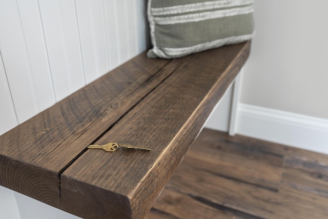 detailed view of wood finished floors