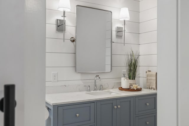 bathroom with vanity