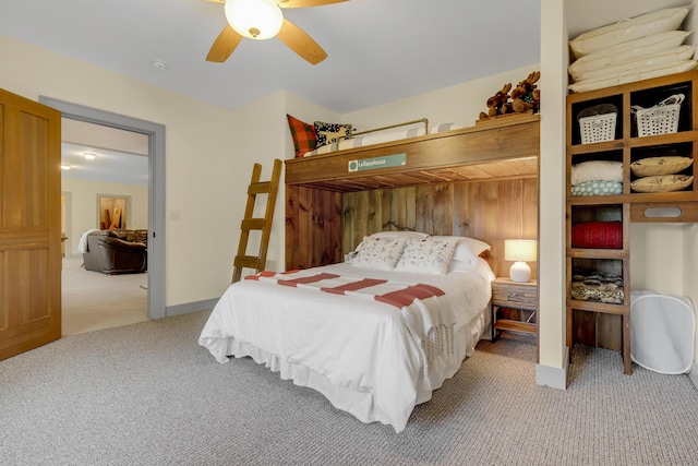 28 Fisher Rd, Newry, ME 04261 - bedroom featuring carpet floors and a ceiling fan