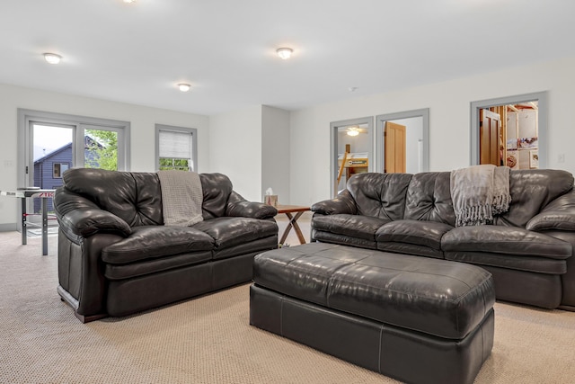 28 Fisher Rd, Newry, ME 04261 - living area featuring light colored carpet