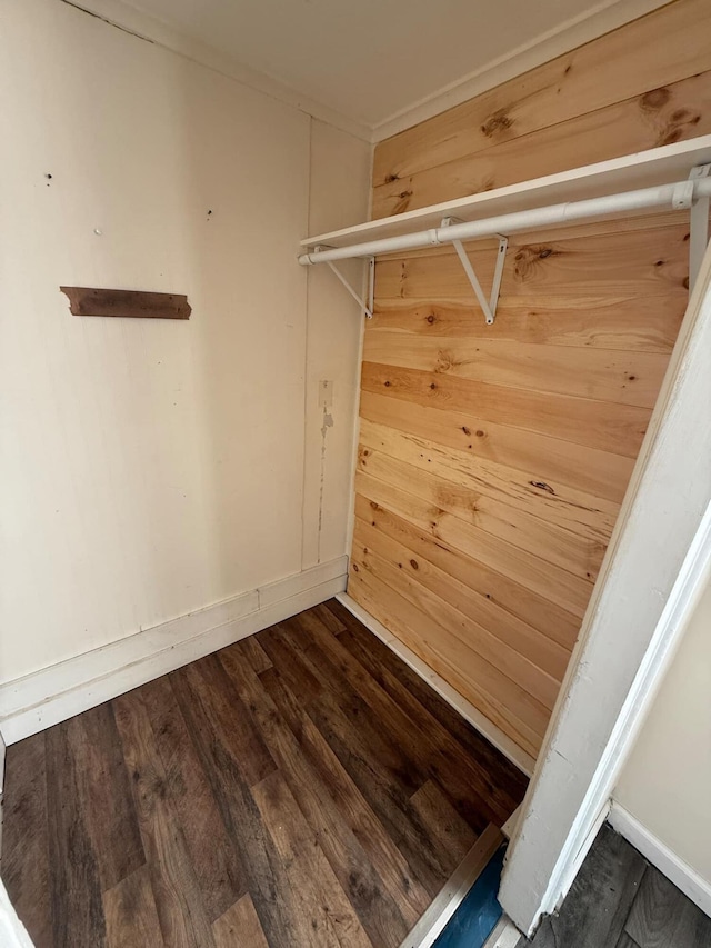 spacious closet featuring wood finished floors