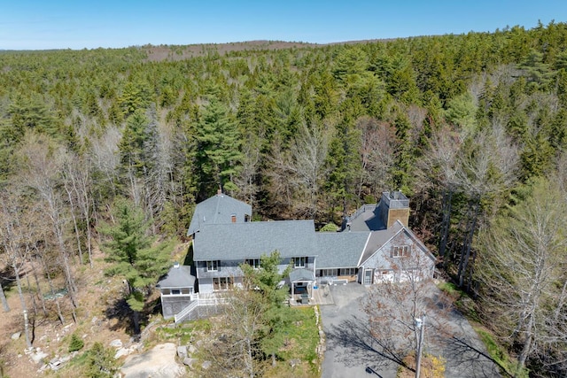 20 Giant Slide Rd, Mount Desert, ME 04660 - aerial view of property and surrounding area featuring a heavily wooded area