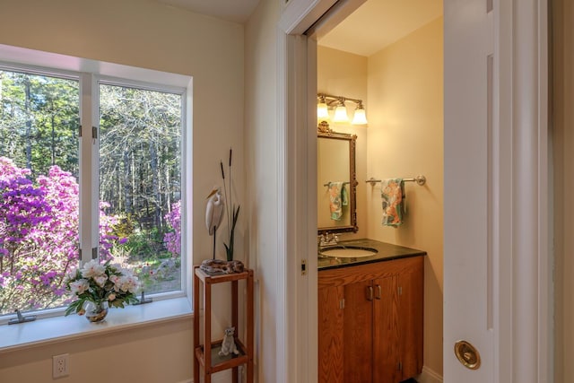 20 Giant Slide Rd, Mount Desert, ME 04660 - bathroom with vanity and baseboards
