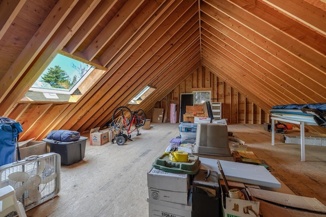 20 Giant Slide Rd, Mount Desert, ME 04660 - attic with a skylight