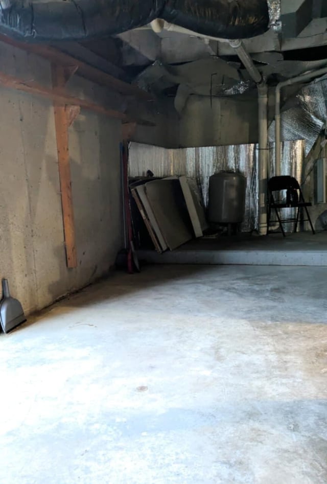view of basement