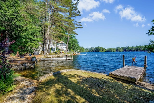 92 Red Gate Ln, Acton, ME 04001 - view of dock featuring a water view