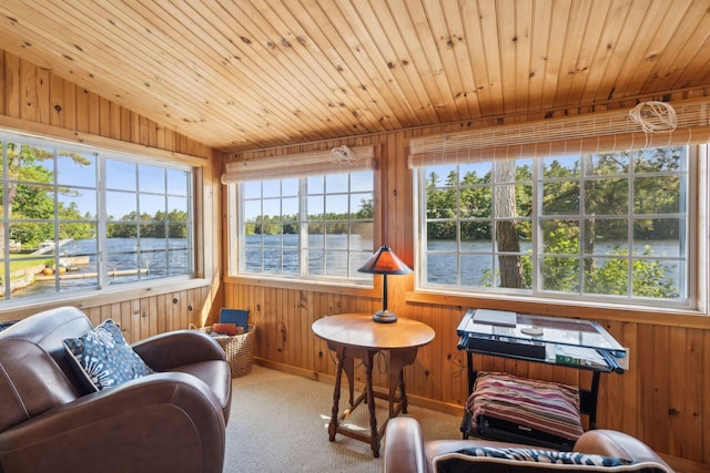 92 Red Gate Ln, Acton, ME 04001 - sunroom with a water view