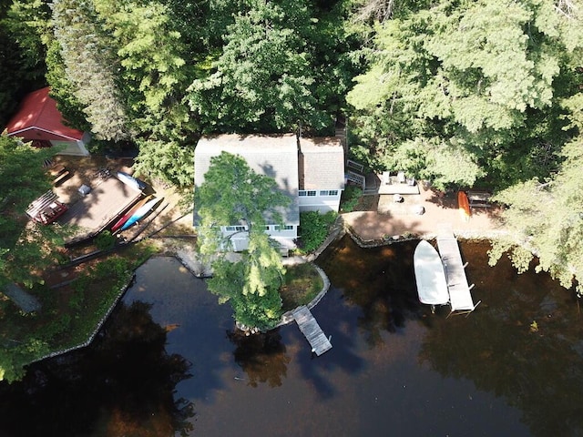 92 Red Gate Ln, Acton, ME 04001 - bird's eye view featuring a water view