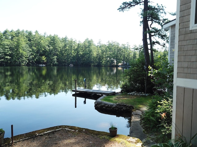 92 Red Gate Ln, Acton, ME 04001 - dock area featuring a water view