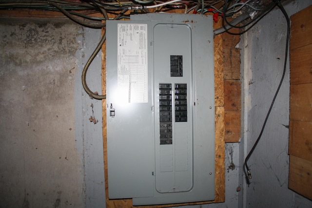 utility room featuring electric panel