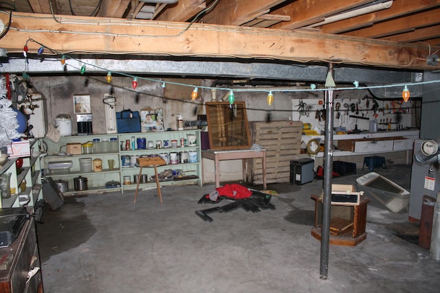 view of storage room