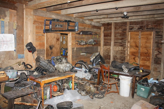 miscellaneous room featuring concrete floors