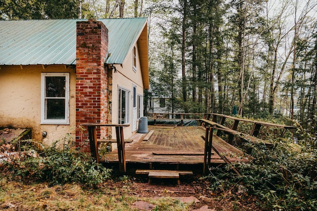 65 Pinecroft Rd, Harrison, ME 04040 - view of wooden deck