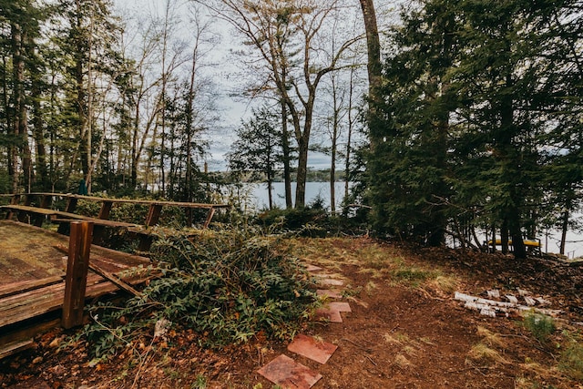 65 Pinecroft Rd, Harrison, ME 04040 - view of yard with a water view