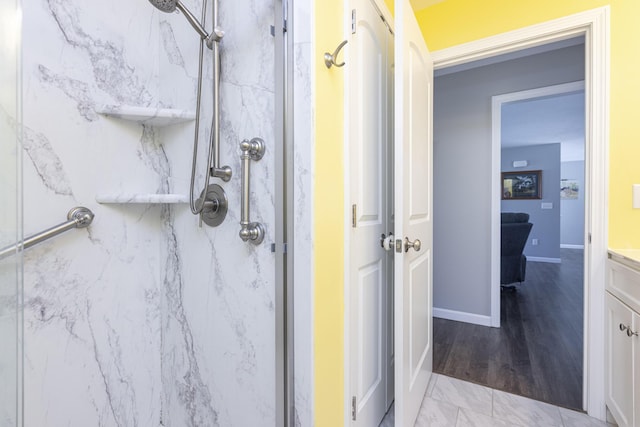 7 Berry Ln Unit 101, Biddeford, ME 04005 - bathroom view of a marble finish shower and vanity