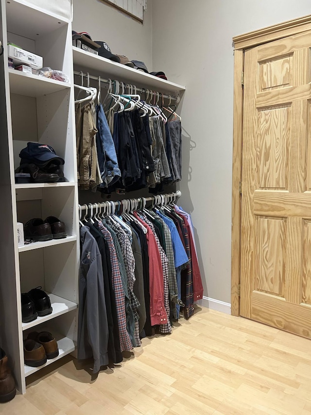 208 N Caribou Rd, Presque Isle, ME 04769 - walk in closet featuring wood finished floors