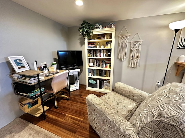 208 N Caribou Rd, Presque Isle, ME 04769 - office area featuring dark wood-style flooring