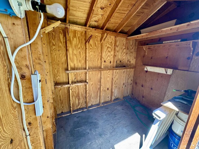 view of storage room