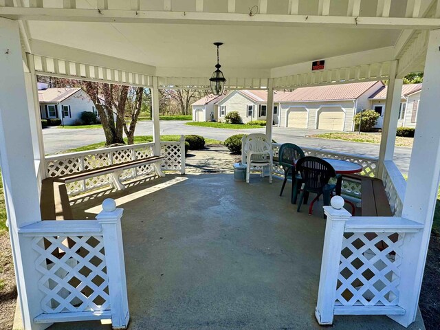 view of patio with covered porch