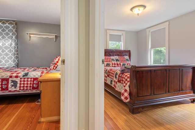 bedroom featuring hardwood / wood-style flooring
