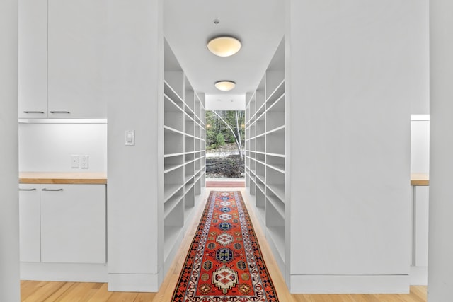 27 Carter Dr, West Bath, ME 04530 - hallway featuring light wood-style floors
