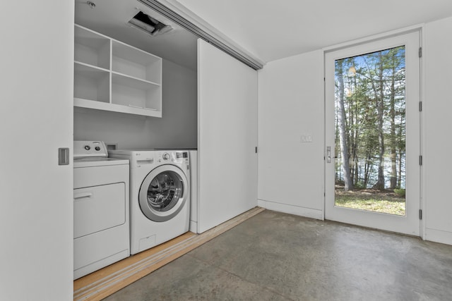 27 Carter Dr, West Bath, ME 04530 - washroom featuring laundry area and washing machine and dryer