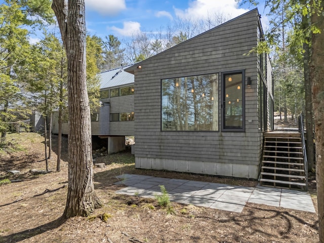 27 Carter Dr, West Bath, ME 04530 - view of side of property with stairs