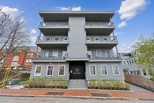 130 Morning St Unit 3A, Portland, ME 04101 - view of front facade with a balcony