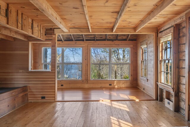15 Blueberry Hill Rd, Georgetown, ME 04548 - interior space with beam ceiling