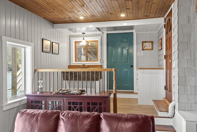 37 Harpswell Islands Rd, Harpswell, ME 04079 - interior space featuring wood ceiling, wood walls, and wood finished floors