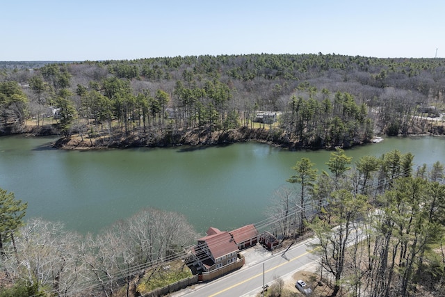 37 Harpswell Islands Rd, Harpswell, ME 04079 - birds eye view of property featuring a water view and a wooded view