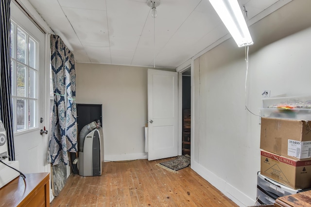 405 Pond Rd, Sidney, ME 04330 - below grade area featuring baseboards and light wood-type flooring