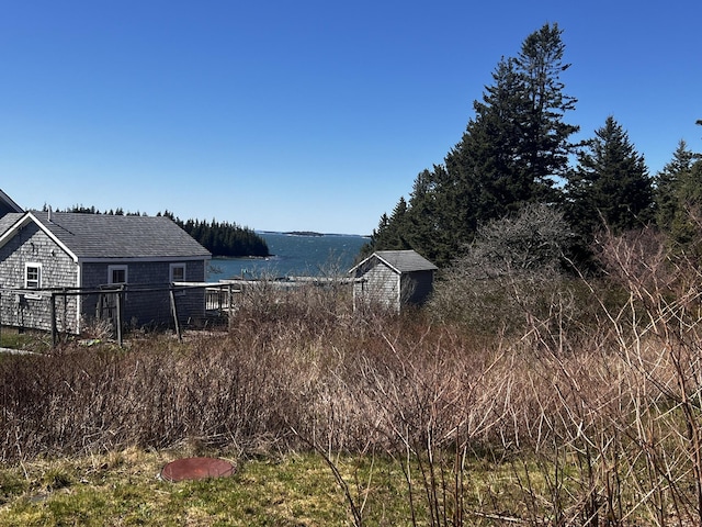 448 Main Rd, Isle Au Haut, ME 04645 - view of yard featuring a water view