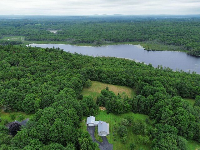222 Ward Rd, Augusta, ME 04330 - aerial view of a forest and a nearby body of water