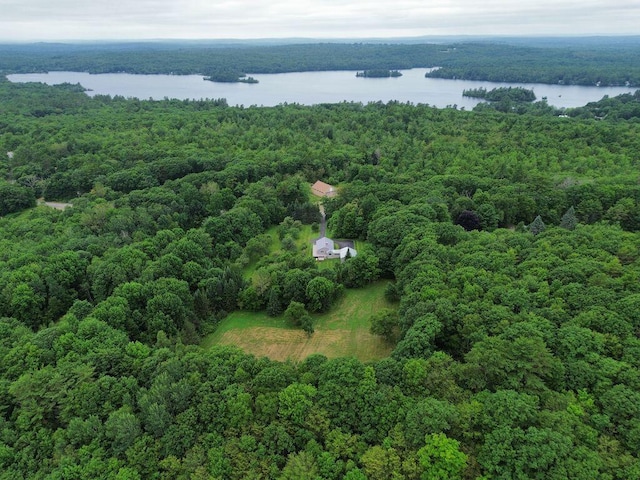 222 Ward Rd, Augusta, ME 04330 - aerial view of property and surrounding area featuring a large body of water