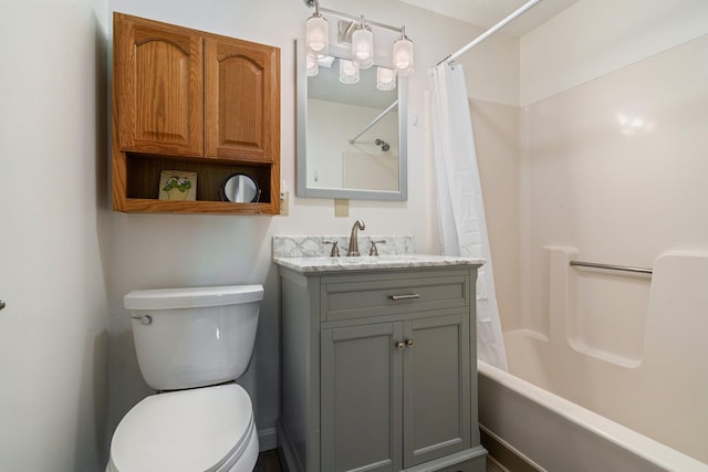1373 Post Rd Unit 4A, Wells, ME 04090 - bathroom with vanity, shower / bath combo, and toilet