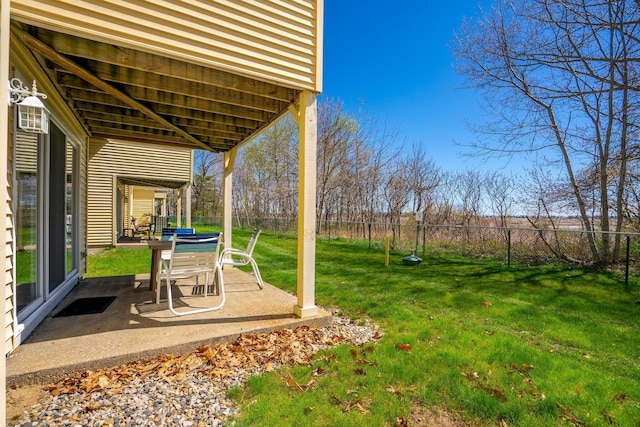 1373 Post Rd Unit 4A, Wells, ME 04090 - view of yard with a patio and a fenced backyard