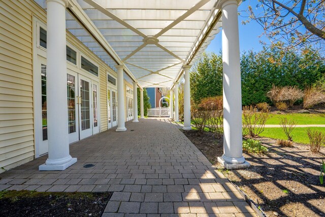 1373 Post Rd Unit 4A, Wells, ME 04090 - view of patio featuring french doors