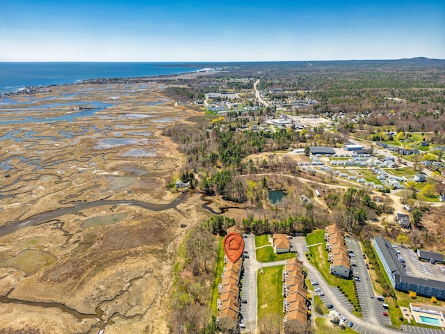 1373 Post Rd Unit 4A, Wells, ME 04090 - bird's eye view with a water view