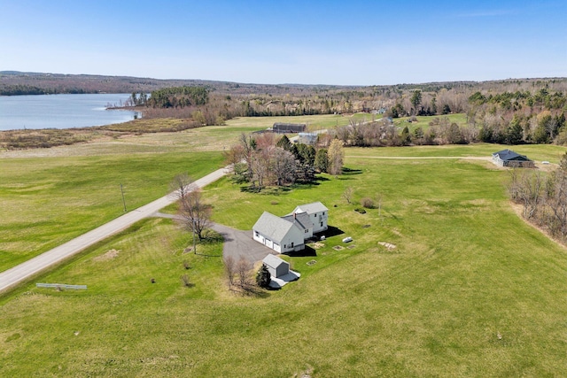 61 Pond Rd, Albion, ME 04910 - aerial view featuring a water view and a rural view