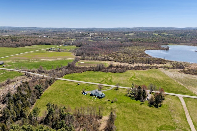 61 Pond Rd, Albion, ME 04910 - bird's eye view featuring a water view and a rural view