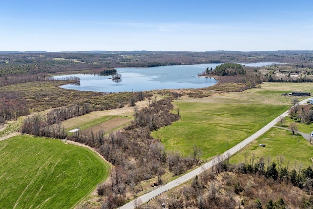 61 Pond Rd, Albion, ME 04910 - drone / aerial view featuring a water view