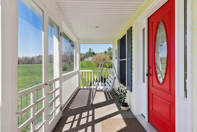 61 Pond Rd, Albion, ME 04910 - balcony with covered porch