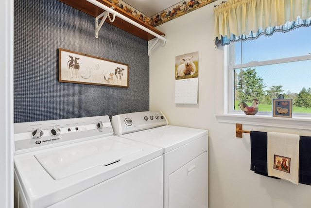 61 Pond Rd, Albion, ME 04910 - washroom with laundry area and independent washer and dryer