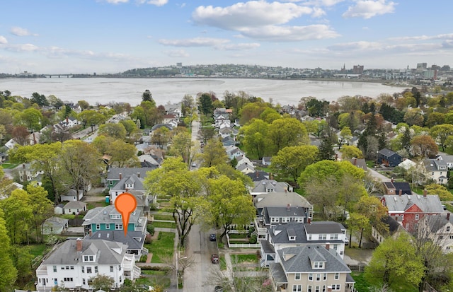 14 Codman St, Portland, ME 04103 - aerial perspective of suburban area featuring a large body of water