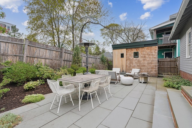 14 Codman St, Portland, ME 04103 - view of patio / terrace with a fenced backyard and outdoor dining area