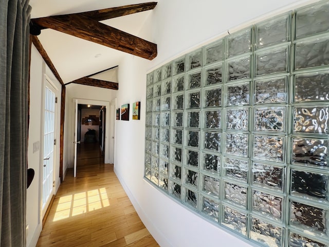 157 Ellsworth Rd, Blue Hill, ME 04614 - hallway with light wood-style flooring and baseboards