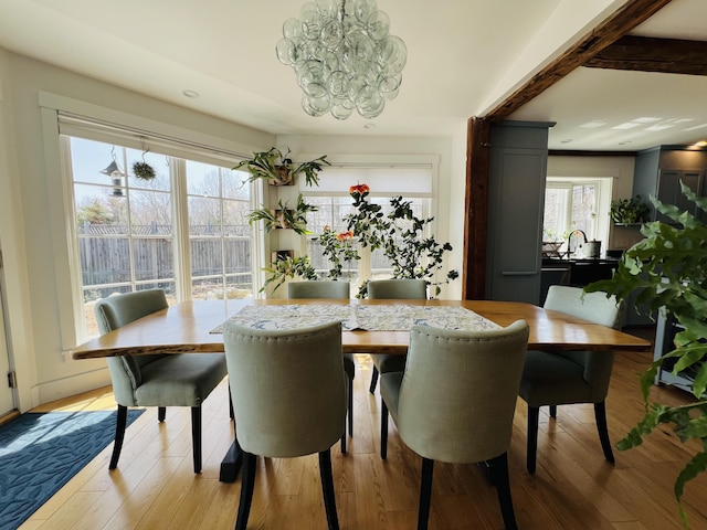 157 Ellsworth Rd, Blue Hill, ME 04614 - dining room featuring a chandelier and wood finished floors
