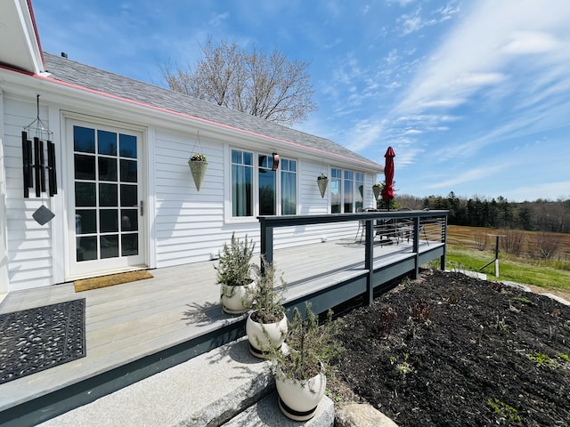 157 Ellsworth Rd, Blue Hill, ME 04614 - view of side of home featuring a deck
